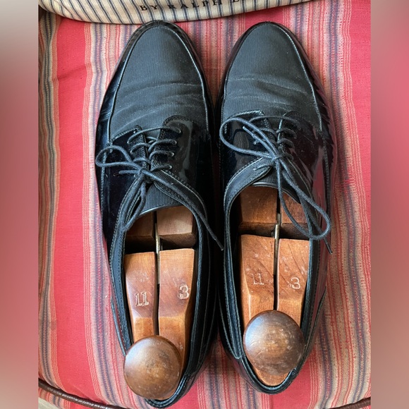 Cole Haan Made in Italy Vintage Grosgrain & Patent Leather Formal Shoe 11 1/2 D main image 4